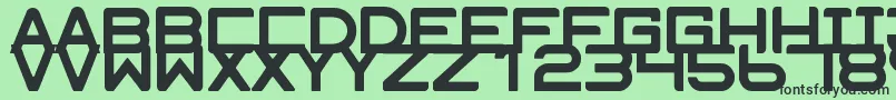 Enhanceフォントについての詳細 フォントEnhance – 緑の背景に黒い文字