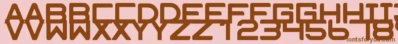 fuente Enhance – Fuentes Marrones Sobre Fondo Rosa