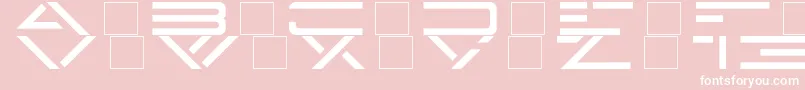 Enigma Key Font – White Fonts on Pink Background
