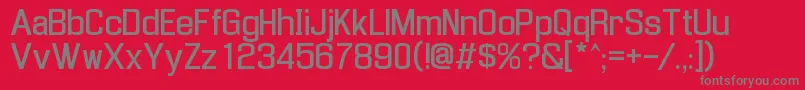 EnigmaU 2 Font – Gray Fonts on Red Background