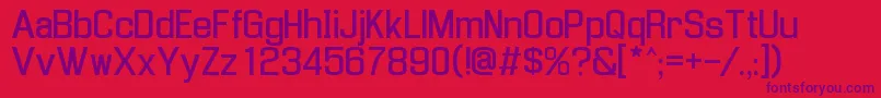 EnigmaU 2 Font – Purple Fonts on Red Background