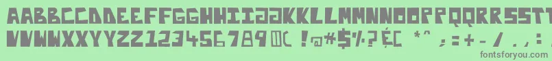 Enliteleo Font – Gray Fonts on Green Background