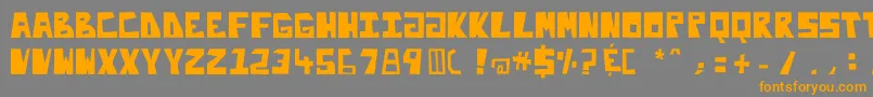 Подробнее о шрифте Enliteleo Шрифт Enliteleo – оранжевые шрифты на сером фоне
