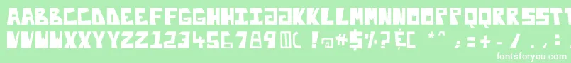 Enliteleo Font – White Fonts on Green Background