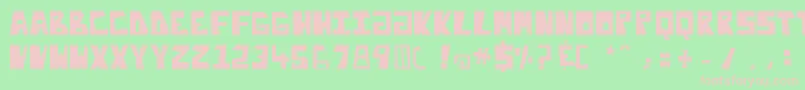 Enliteleo Font – Pink Fonts on Green Background