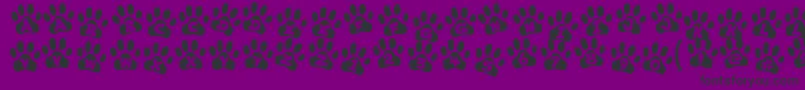 Шрифт ennobled pet – чёрные шрифты на фиолетовом фоне