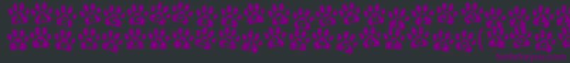 ennobled pet-fontti – violetit fontit mustalla taustalla