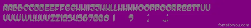 Enough Font – Gray Fonts on Purple Background