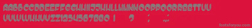 Enough Font – Gray Fonts on Red Background