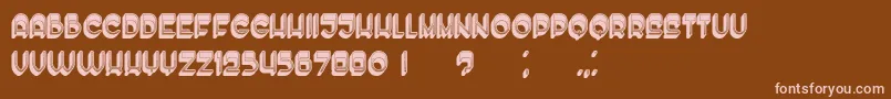 Enough Font – Pink Fonts on Brown Background