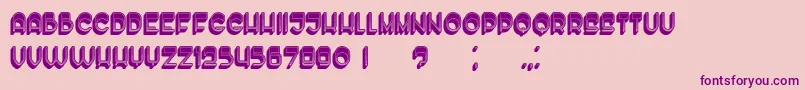 Enough Font – Purple Fonts on Pink Background