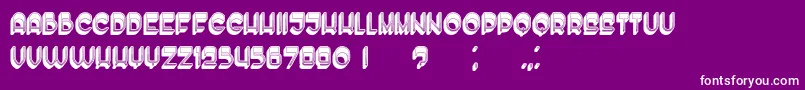 Enough Font – White Fonts on Purple Background