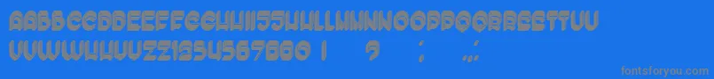 EnoughFilled Font – Gray Fonts on Blue Background