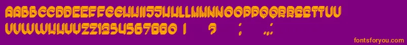 EnoughFilled Font – Orange Fonts on Purple Background