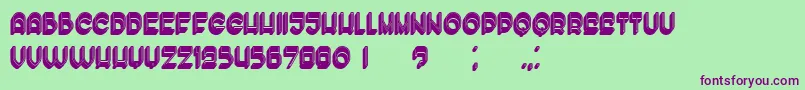 EnoughFilled Font – Purple Fonts on Green Background