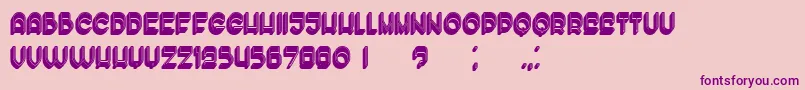 EnoughFilled Font – Purple Fonts on Pink Background