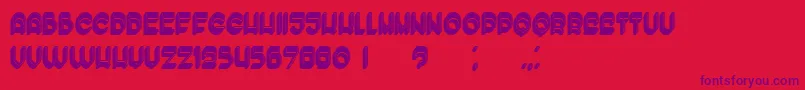 EnoughFilled Font – Purple Fonts on Red Background