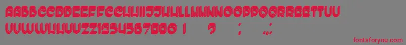 EnoughFilled Font – Red Fonts on Gray Background
