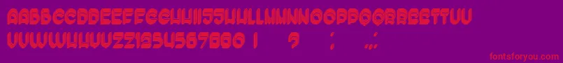 EnoughFilled Font – Red Fonts on Purple Background