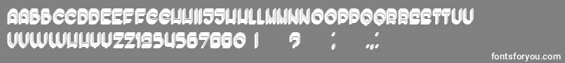 EnoughFilled Font – White Fonts on Gray Background