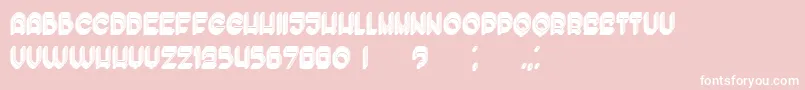 EnoughFilled Font – White Fonts on Pink Background