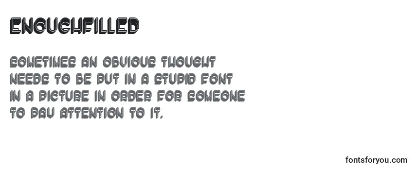 EnoughFilled Font