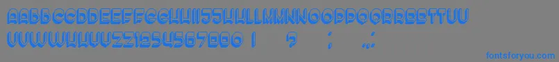 EnoughHollow Font – Blue Fonts on Gray Background