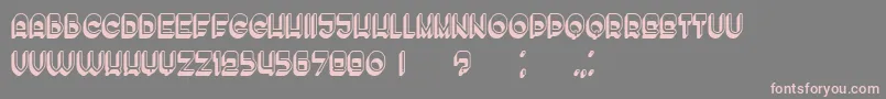 EnoughHollow Font – Pink Fonts on Gray Background