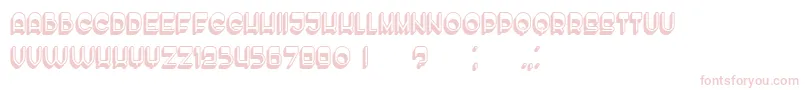EnoughHollow Font – Pink Fonts on White Background
