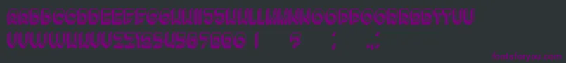 EnoughHollow Font – Purple Fonts on Black Background