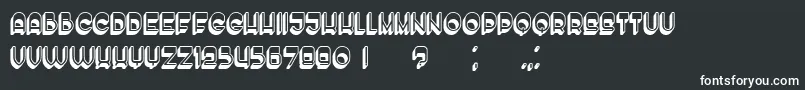 EnoughHollow Font – White Fonts on Black Background