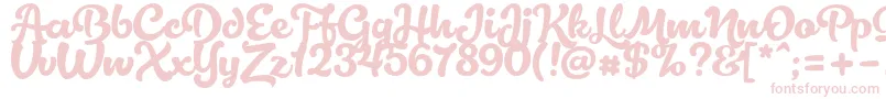 LactosaDemo Font – Pink Fonts on White Background