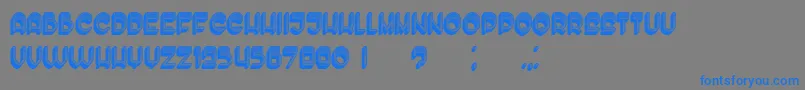 EnoughLight-Schriftart – Blaue Schriften auf grauem Hintergrund