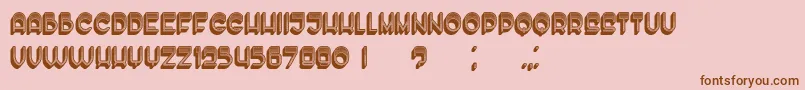 EnoughLight Font – Brown Fonts on Pink Background