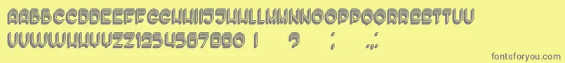 EnoughLight-Schriftart – Graue Schriften auf gelbem Hintergrund