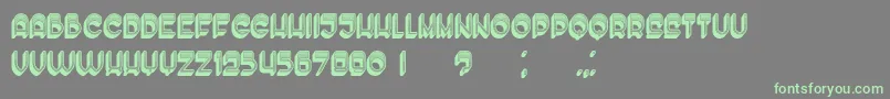 EnoughLight-Schriftart – Grüne Schriften auf grauem Hintergrund