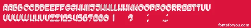 EnoughLight Font – White Fonts on Red Background