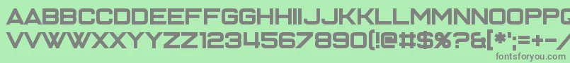 Enter the Grid 2 Font – Gray Fonts on Green Background