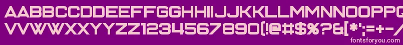 Enter the Grid 2 Font – Pink Fonts on Purple Background