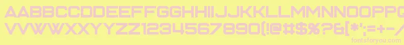 Czcionka Enter the Grid 2 – różowe czcionki na żółtym tle
