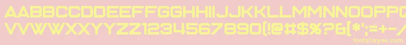 Enter the Grid 2-Schriftart – Gelbe Schriften auf rosa Hintergrund