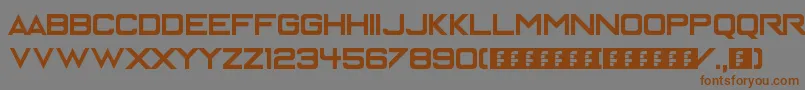 Enter the Grid Font – Brown Fonts on Gray Background