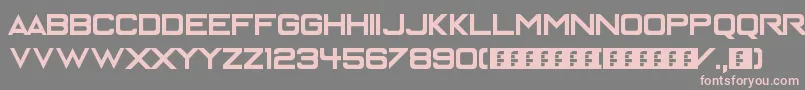 Enter the Grid Font – Pink Fonts on Gray Background