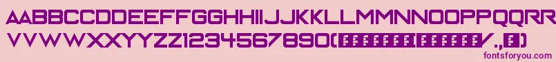 Enter the Grid Font – Purple Fonts on Pink Background