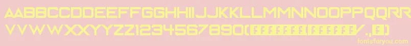 Enter the Grid Font – Yellow Fonts on Pink Background