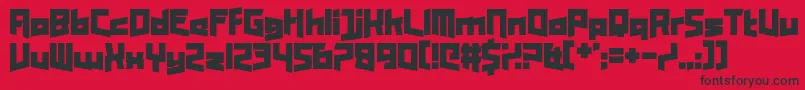 Enter the Harbinger Font – Black Fonts on Red Background