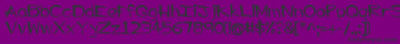 フォントEP Big Guy – 紫の背景に黒い文字