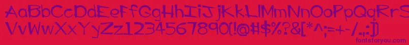 More about EP Big Guy Font EP Big Guy Font – Purple Fonts on Red Background