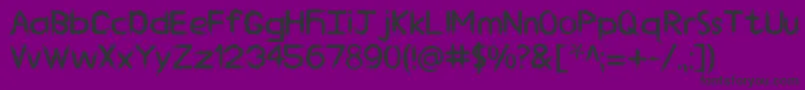 EP Chilli Font – Black Fonts on Purple Background