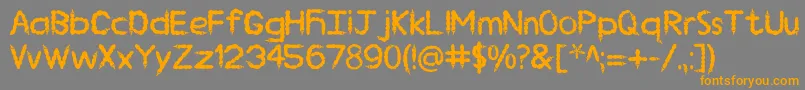 EP Chilli Font – Orange Fonts on Gray Background